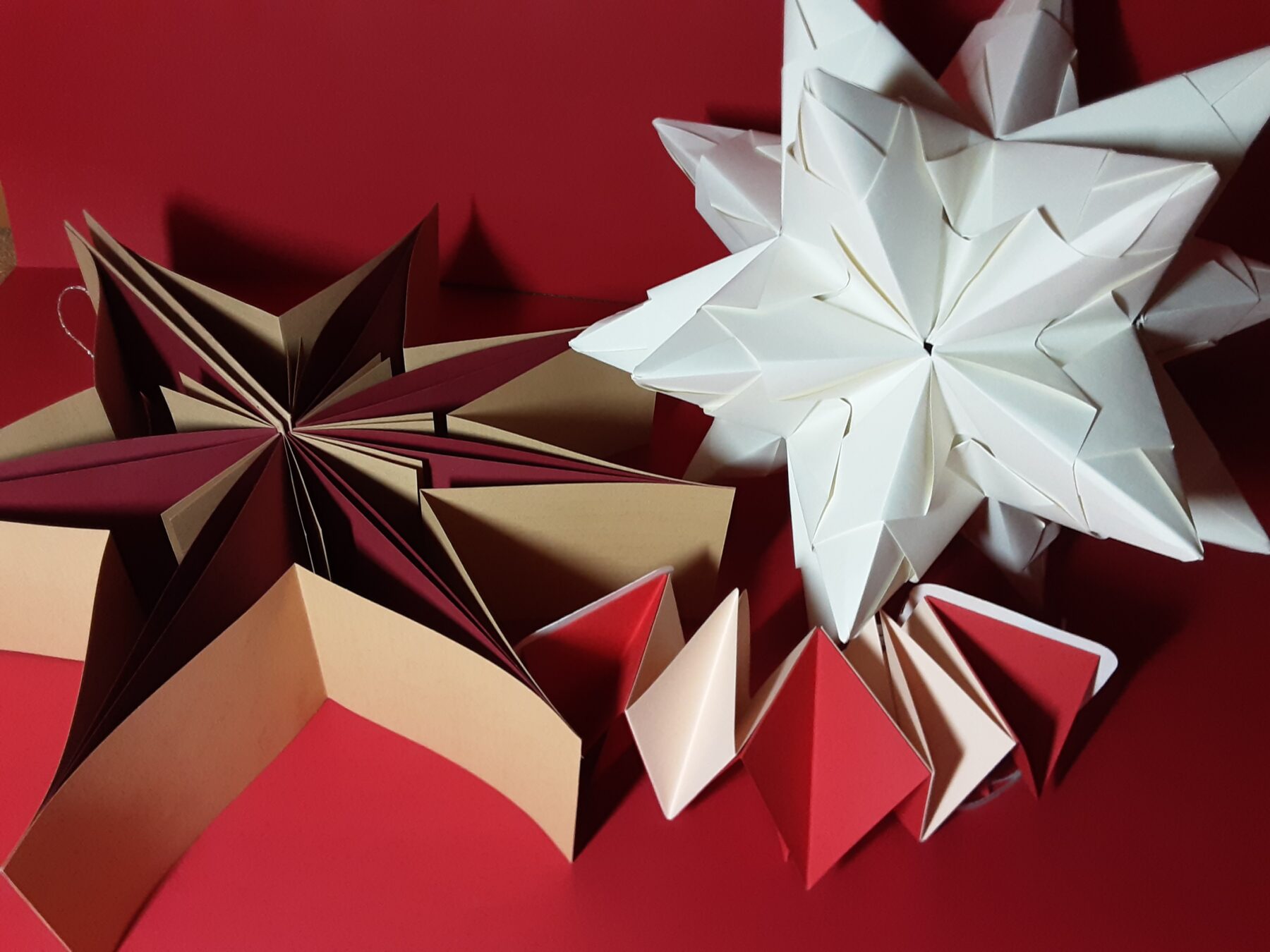 Papiersterne gefaltet